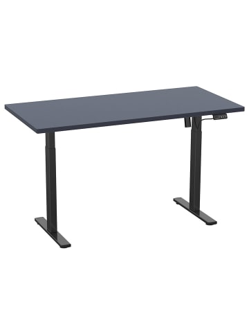ebuy24 Schreibtisch LonaE 110x50x71-120cm Anthrazit 110 x 50 cm