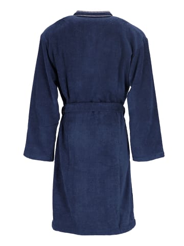 Vossen Bademantel in marine blau