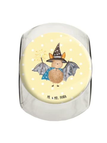 Mr. & Mrs. Panda Vorratsglas Fledermaus Zauberer ohne Spruch in Gelb Pastell