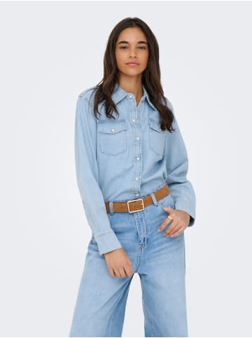 ONLY Jeanshemd in Light Blue Denim