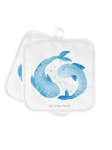 Mr. & Mrs. Panda Topfuntersetzer Sternzeichen Fische ohne Spruch in Weiß