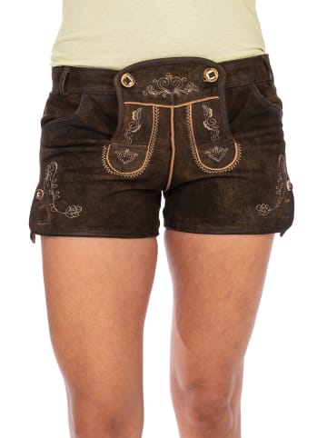 MADDOX Lederhose DALIA in braun