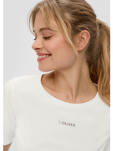 s.Oliver T-Shirt kurzarm in Creme