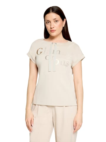 Betty Barclay Sweatshirt mit Strass in Grau Beige