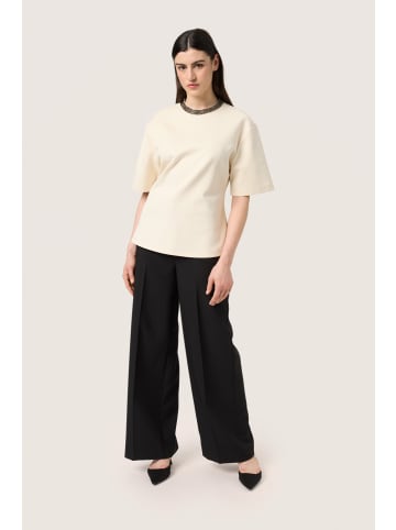Soaked in Luxury T-shirt SLMagana Gerade Passform in Whitecap Gray
