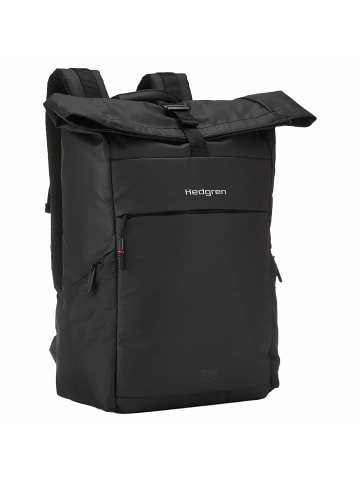 Hedgren Commute Line - Rolltop Rucksack 15" 41 cm USB RFID in schwarz