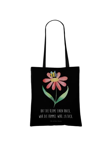 Mr. & Mrs. Panda Shopping Bag Hummel Blume mit Spruch in Schwarz