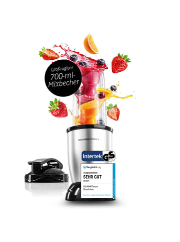 Gourmet Maxx Nutrition Mixer 4-tlg. max. 500W Silberfarben