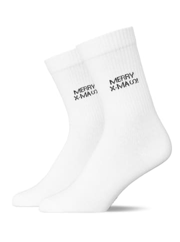 SNOCKS Tennissocken aus Bio-Baumwolle 4 Paar in X-Mas
