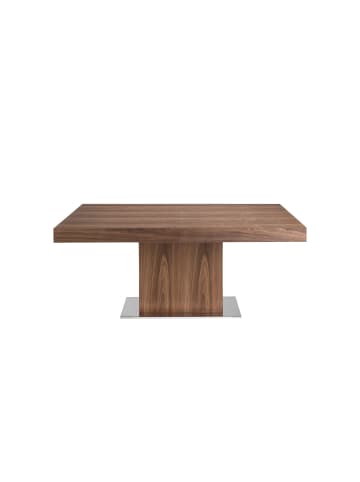 Angel Cerdá Ausziehbarer Esstisch 1015 in Walnuss/Stahl – (B)180 x (T)100 x (H)75 cm