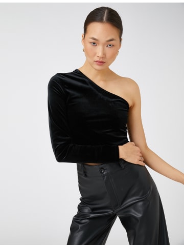 KOTON T-shirt in Schwarz