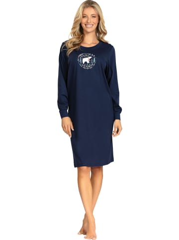 Comtessa Single-Jersey Nachthemd in marine