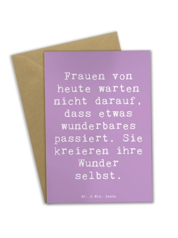 Mr. & Mrs. Panda Grußkarte Spruch Hoffnung schaffen mit Spruch in Lavendeltraum