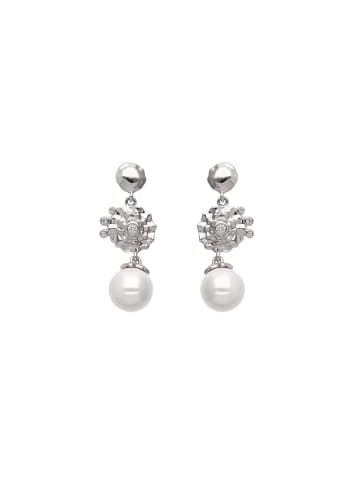 grassland Women Earrings in Silver White