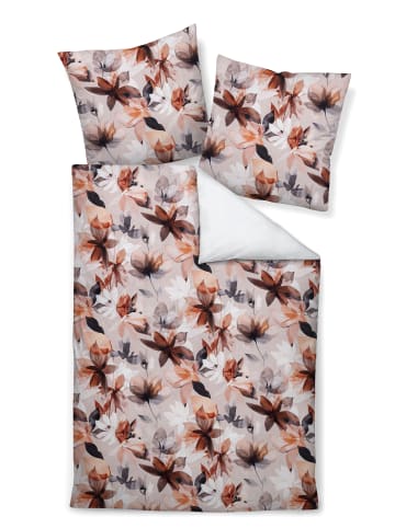 Janine Modern Art Mako Satin Bettwäsche - Blumen in bunt