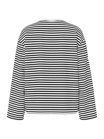 Pieces Oberteil mit langen Ärmeln in Cloud Dancer