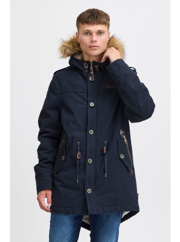 INDICODE Parka IDPulsoor 4099MM Winterjacke mit abnehmbarem Kunstfellkragen in dunkelblau