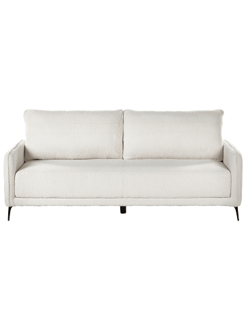 Beliani 3-Sitzer Sofa HEMING in Weiß/Schwarz - (W) 200 x (H) 88 x (L) 90 cm