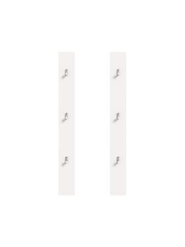 ebuy24 Wandgarderobeset ProjektX Weiß 13 x 3 cm