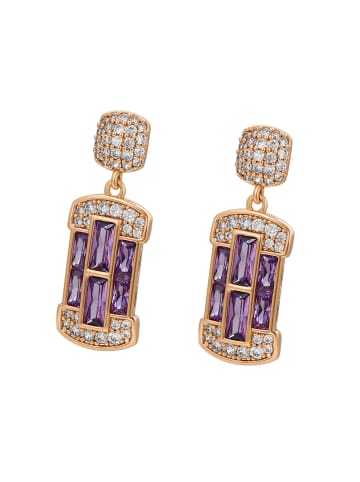 faina Women Earrings in Rose Gold Violet