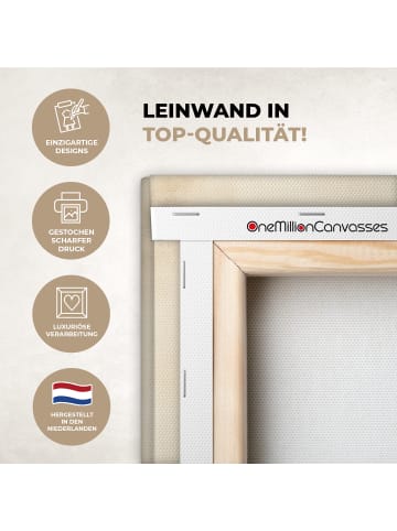 MuchoWow Leinwand Bilder Beige