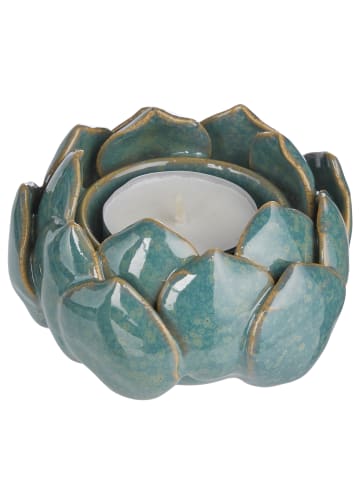 Butlers Teelichthalter BLOSSOM in Grün