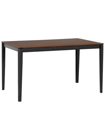 Beliani Esszimmertisch CEDAR in Braun/Schwarz - (W) 80 x (H) 75 x (L) 135 cm
