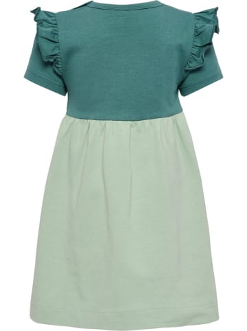 Hummel Kinder-Maxikleid "Talya Dress S/S" in Grün
