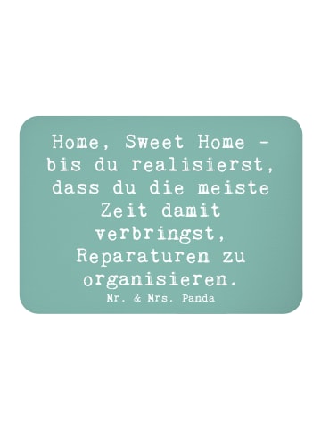 Mr. & Mrs. Panda magnet Spruch Geborgenheit im Zuhause mit Spruch in Meeresbrise