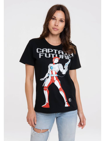 Logoshirt T-Shirt Captain Future in schwarz