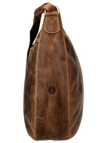 Greenburry Handtasche Vintage Wave Hobo in Sattelbraun