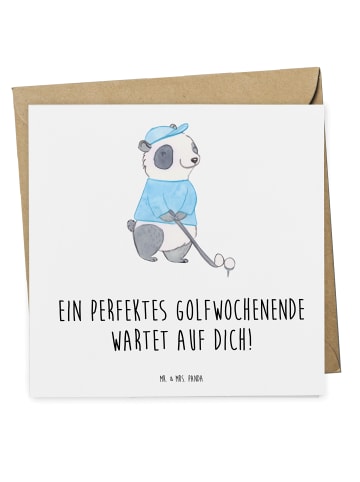Mr. & Mrs. Panda Geschenkgutschein Perfektes Golfwochenende mit ... in Weiß