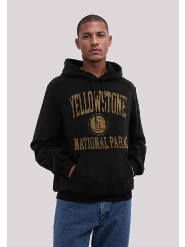 F4NT4STIC Hoodie US National Parks Yellowstone Wyoming in schwarz