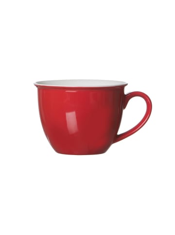 Ritzenhoff & Breker 6er Set Milchkaffee Tassen mit Untertassen Doppio 350 ml in Rot