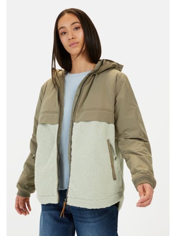 Camel Active Teddyjacke mit Kapuze in Salbei