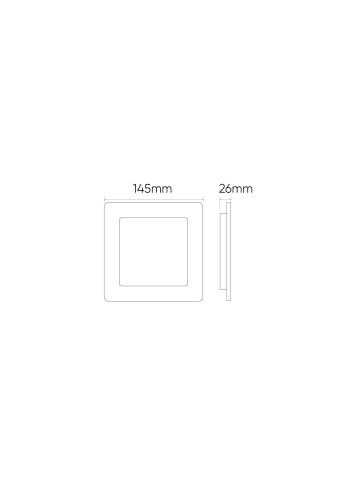 LED Line Downlight Einbau 170mm Deckenleuchte 18 Watt 1900lm (4000K neutralweiß in Weiß