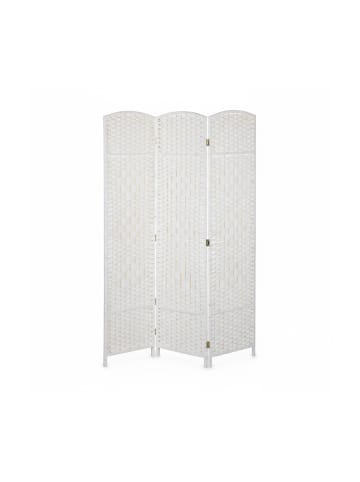 relaxdays Paravent in Weiß - (B)120 x (H)170 cm