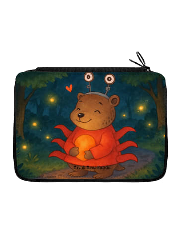 Mr. & Mrs. Panda Federtasche Krebs Astrologie Design ohne Spruch in Weiß