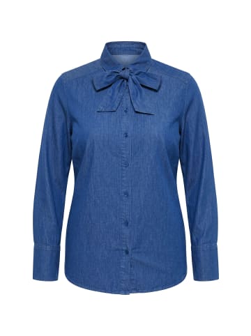 Ulla Popken Bluse in mid blue denim