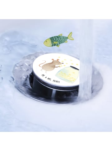 Mr. & Mrs. Panda Waschbecken Ablaufstopfen Maus Sterne ohne Spruch in Weiß