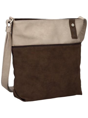 Zwei Beuteltasche Jana J10 in Nubuk-Espresso