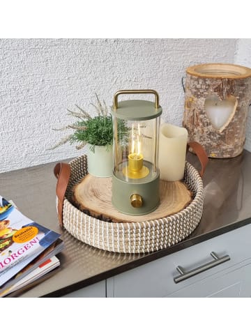 Coen Bakker LED Laterne Lampe dimmbar Warmweiß IP44 Innen & Außen 25x11cm in Grün