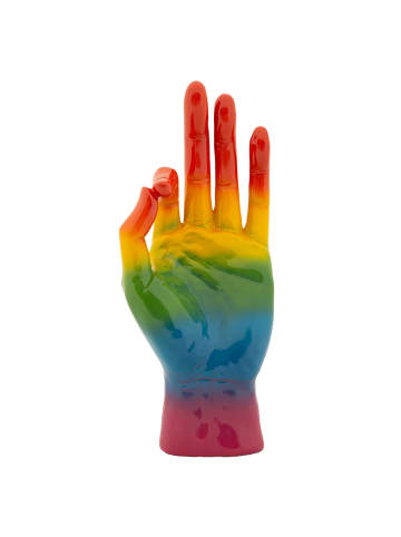 Mauro Ferretti Handgeformte Figur aus mehrfarbigem Kunstharz, 16 x 10,5 x 36 cm