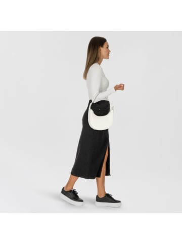 Marc O'Polo Alvi Schultertasche XS Leder 31 cm in white cotton