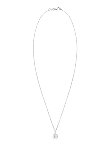 Elli Halskette 925 Sterling Silber Buchstabe, Buchstabe - L, Plättchen in Silber