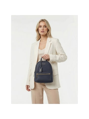 Lazarotti Bologna Leather City Rucksack Leder 27 cm in navy