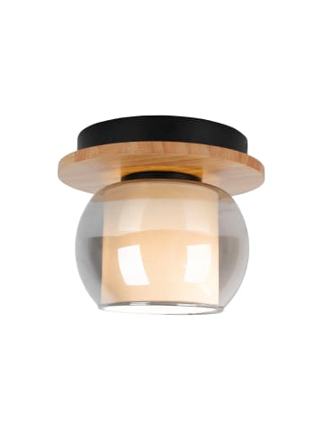 näve Deckenleuchte "TEXAS" in schwarz - (L)18 cm x (B)18 cm x (H)15 cm