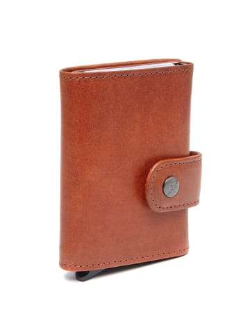 The Chesterfield Brand Larino Geldbörse RFID Schutz Leder 7 cm in cognac