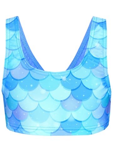 Aquarti Mädchen Sport Bikini Racerback Bustier & Bikinislip in blau/türkis