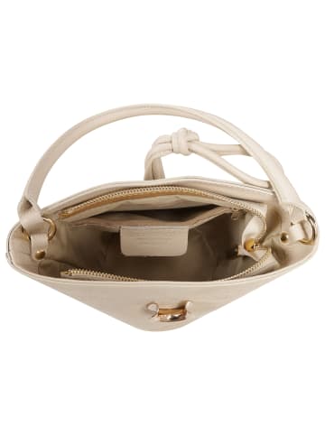 Toscanto Leder Handtasche Toscanto Tasche beige ca. 23cm